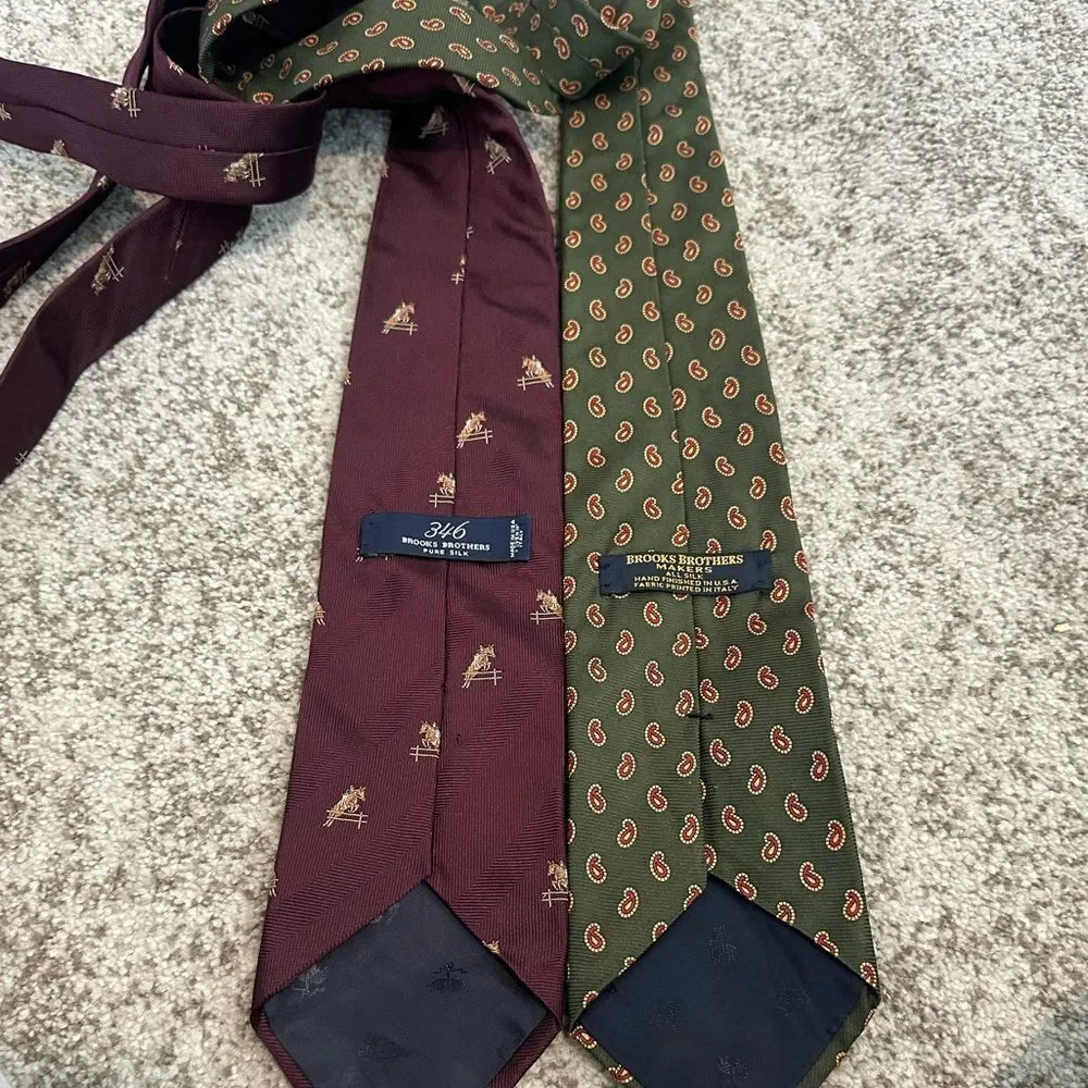 Brooks Brothers Silk Tie Bundle (2 included)